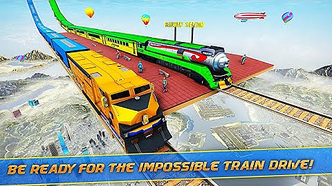 Mega Ramp Train Stunt Games: Free Train Games 2021 - Career Mode Level 1