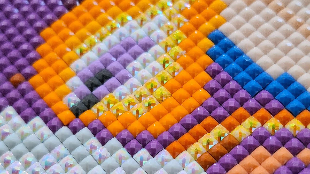 Triple Satisfying & Relaxing ASMR Diamond Painting Art Compilation - No Talking - Real Time