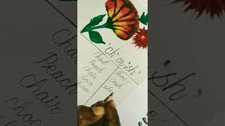 ch&sh word 🌸#aaarts_wati #letters #art #artandcraft 🌺