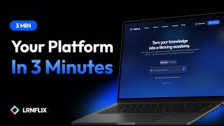 Information Create Your Online Academy in 3 Minutes with LRNFLIX Update