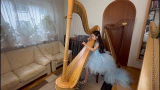 G. F. Haendel — Concerto for Harp in B-flat major, 1st mvt. Charlotte Ngo - 10 year old harpist.