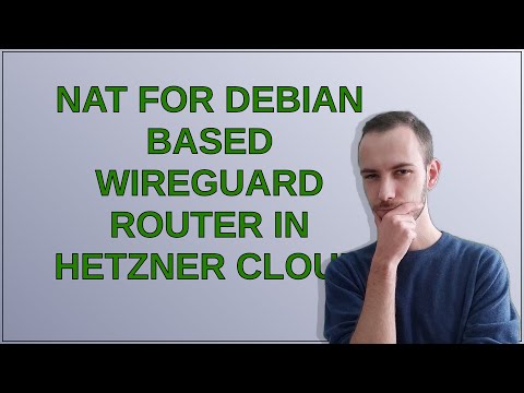 NAT for Debian based WireGuard router in Hetzner cloud