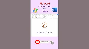 convert text into phone logo image in MS word | #msword #shorts #pcknowledge001 #computer #msoffice