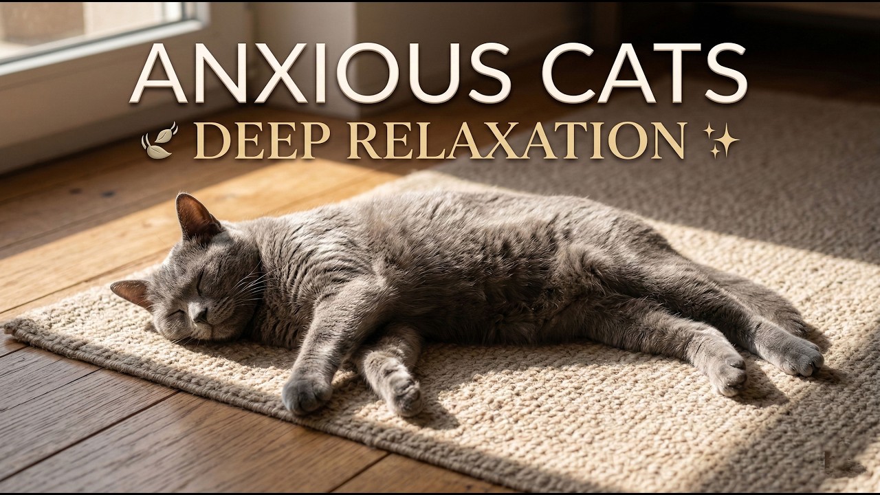 Relaxing Music for Anxious Cats 🌿 Stress Relief, Deep Relaxation & Sleep Sounds 💤