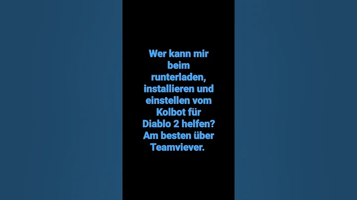 Diablo 2 Kolbot Hilfe