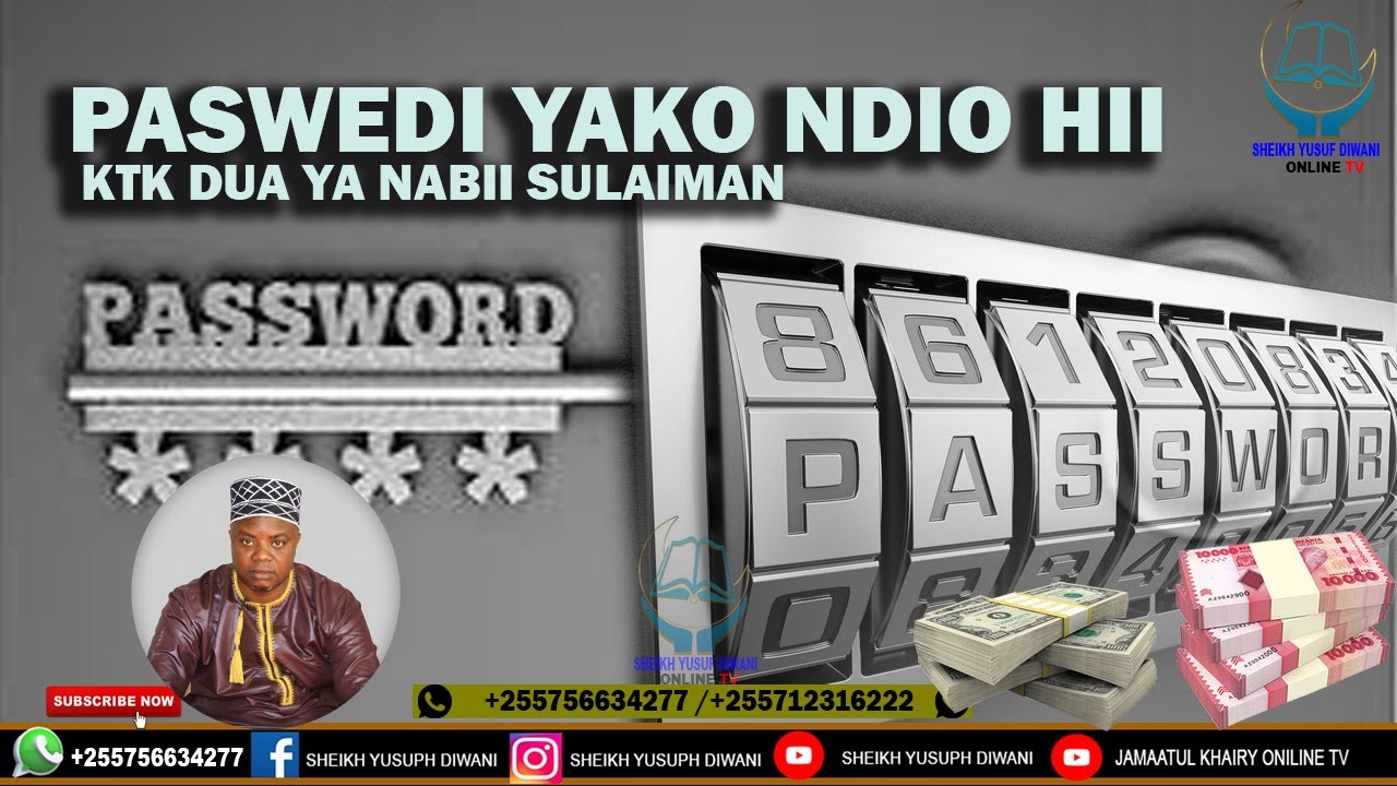 PASWEDI YAKO NDIO HII KTK DUA YA NABII SULAIMAN ILI KUFANYA WEPESI NA WINGI WA RIZKI WEWE ULIE JIUNG