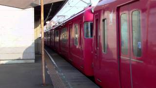 名鉄6800系　6817F＋6000系　6006F急行豊川稲荷行発車