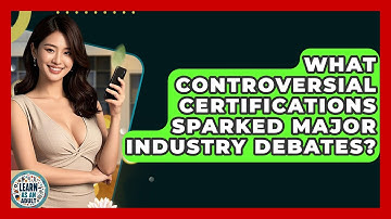What Controversial Certifications Sparked Major Industry Debates? - Learn As An Adult
