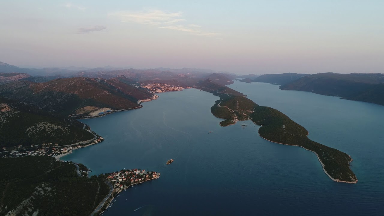 Croatian village Duboka and its surroundings on a drone footage [4K]