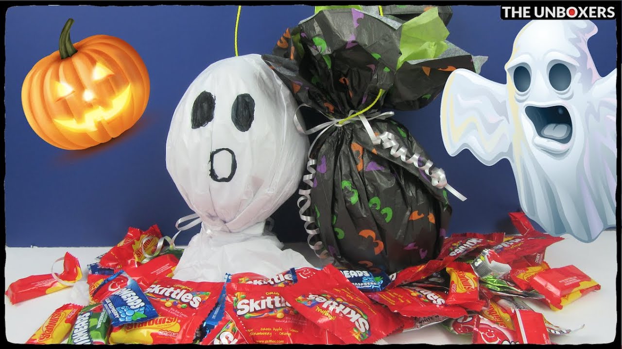 Halloween DIY Candy Filled Personal Pinatas