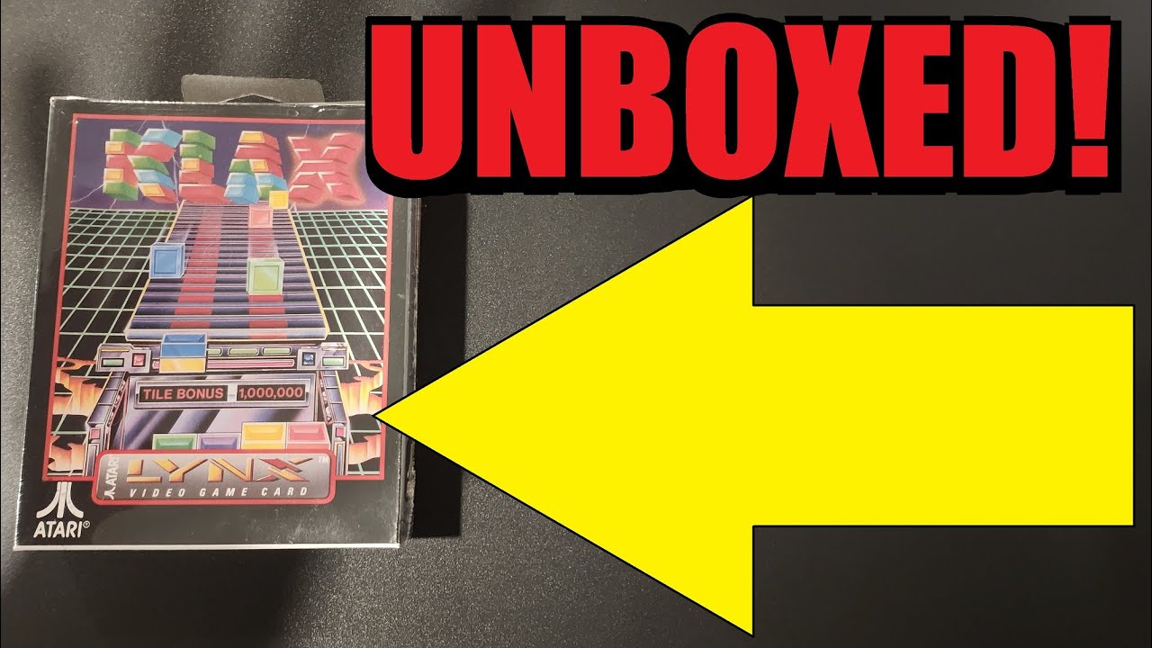 Unboxing KLAX on the Atari Lynx! - YouTube