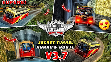 Secret Route Added In BUSSID V3.7  😍 | Hidden TUNNEL ROUTE In Bus simulator Indonesia | New Update