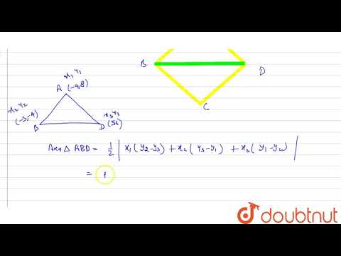 Video Find the area of a quadrilateral ABCD whose vertices... - youtube