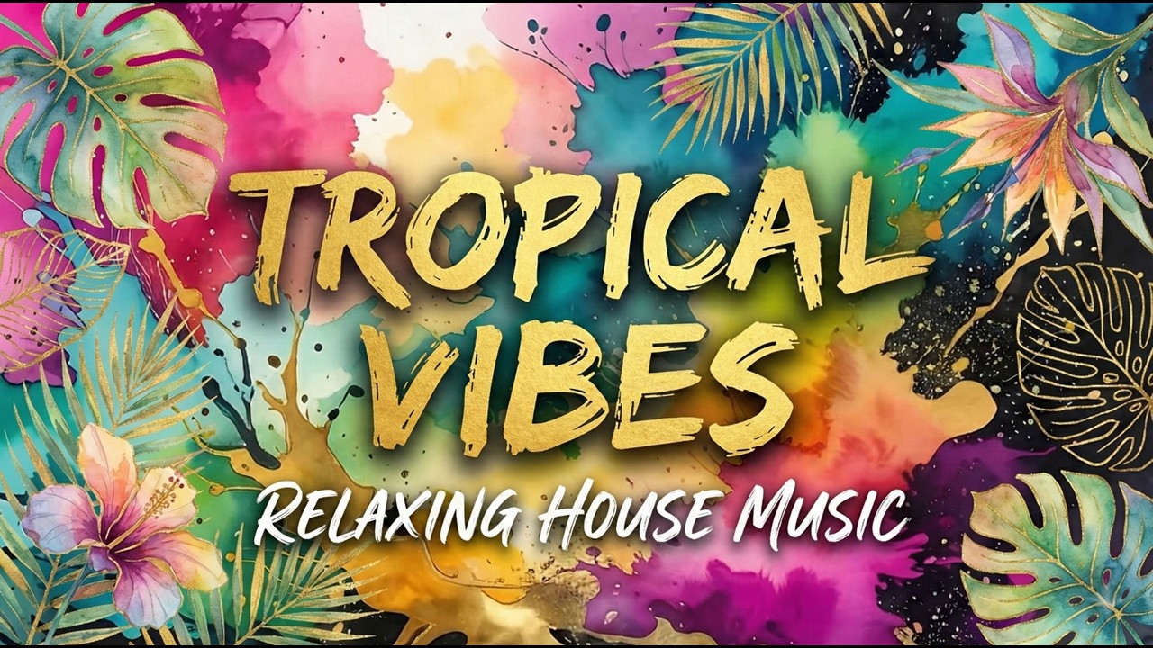 Chill Tropical House Mix | Cozy Winter Morning Music | Watercolor Animation