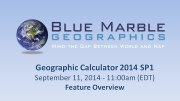 Geographic Calculator 2014 - Feature Overview