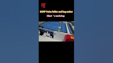 Install BOPP folder machine and bag making machine at Client’s workshop