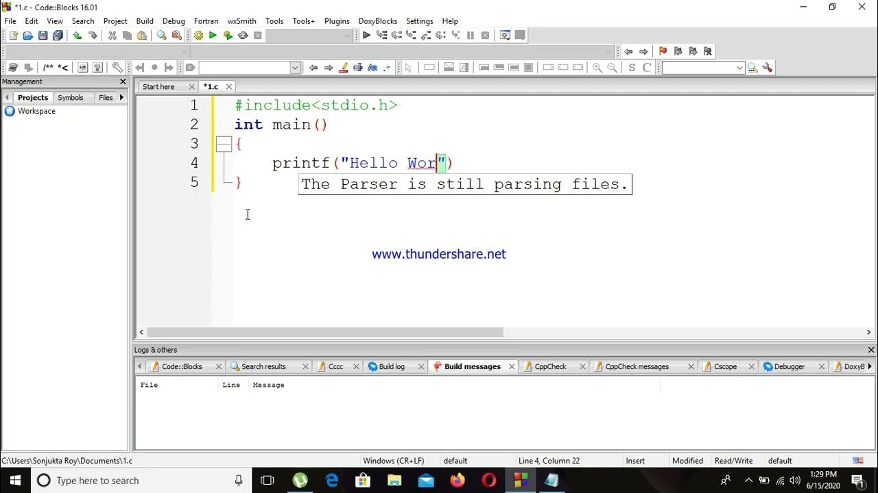 C programming|Hello World Program in C - YouTube