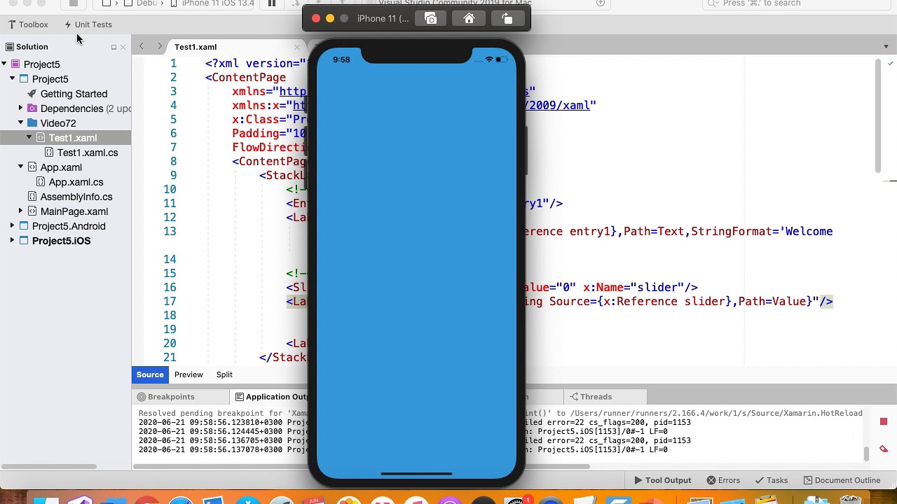 ٠٧٢ شرح Xamarin Forms باللغة العربية : Binding : Mode - YouTube