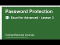 Password Protection - Excel for Advanced - Lesson 3