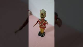 1940s Marx George The Drummer Boy Tin Wind Up Toy Lithographed Bright Colors