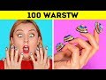 WYZWANIE 100 WARSTW || 100 Warstw Makijażu || Ponad 100 Warstw Lakieru od 123 GO! CHALLENGE