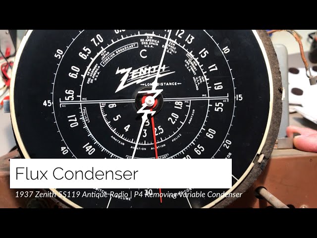 Zenith 5S119 Antique Radio | P4 Removing Variable Condenser - YouTube