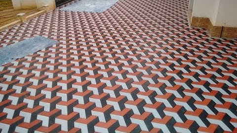 V-Shape 3D Paver Interlocking Design