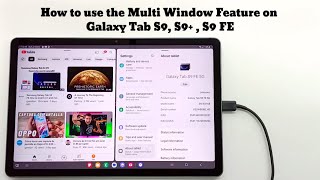 Samsung Galaxy Tab S9 FE How to split screen , multi window screenshot 3