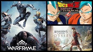 Assassin' Creed Odyssey, Warframe, and Dragon Ball Z Budokai Tenkaichi 3 modded