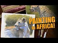 Wildlife Painting on the Masia Mara in Africa
