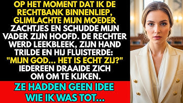 Toen ik de rechtszaal binnenliep, glimlachte mijn moeder zachtjes en schudde mijn vader zijn hoofd..