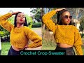 EASY Crochet Sweater Tutorial  / Crochet Alpine crop sweater