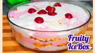 Summers Fruity Icebox recipe| So Creamy,Juicy & Delicious 🤤 Mouth Watering Recipe