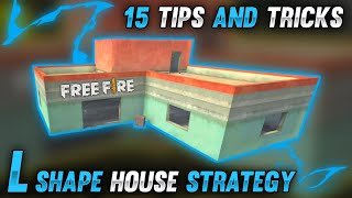 TOP 15 L SHAPE HOUSE SECRET STRATEGY IN FREE FIRE | FREE FIRE TIPS AND TRICKS - GARENA FREE FIRE