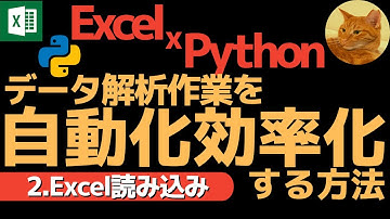 【有料級】Excel x Python データ解析作業を自動化効率化する方法 2.pandasでExcel読み込み