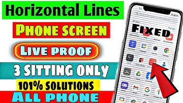 Horizontal Lines on Mobile Screen Fix | Phone Display Problem