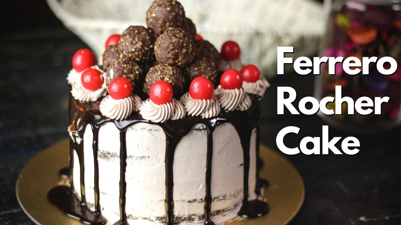 ये केक बनाकर सबको खिलाये | Ferrero Rocher Cake Recipe | Cake Recipe In Hindi | MintsRecipes