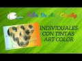 Individuales de Hojas III - Tintas Art Color - Taller de Arte Country