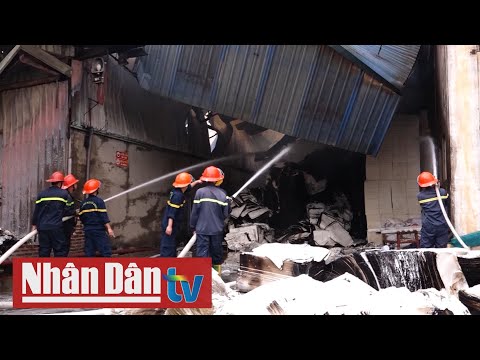 Thái Nguyên: Cháy lớn tại chi nhánh công ty sản xuất giấy