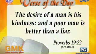 Verse of the Day: The desire of a man is his kindness (Proverbs 19:22)