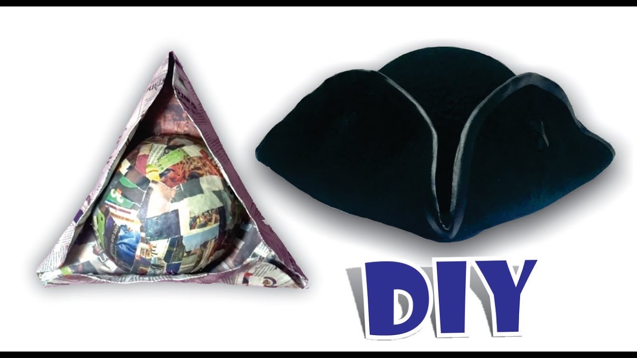 DIY-Como hacer un gorro tipo pirata en 5 minutos + carnaval, carnaval 