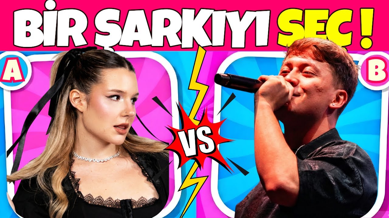 Bir Şarkıyı Seç ✔Diğerini Çöpe At🎵KIZLAR vs ERKEKLER ❤️‍🔥Bir Şarkı Seç 🎤