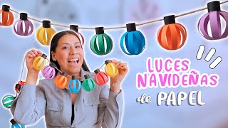Player Profile Paper Christmas Light Garland ✨🎄 Easy Christmas Crafts | LiiCastillo