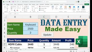 Excel Data Entry Made Easy 🔥 | Auto Row + Formula + screenshot 3