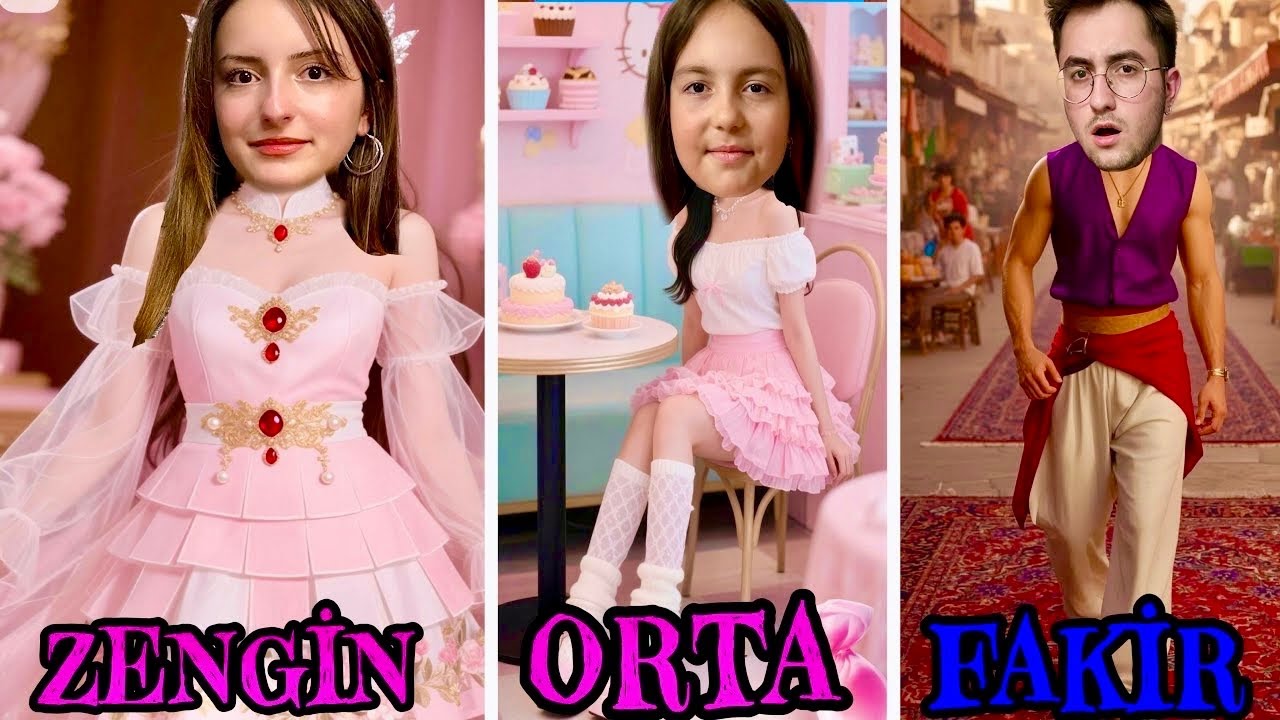 24 SAAT ZENGİN vs FAKİR vs SÜPER ZENGİN / HİRANUR & ZEYNEP 