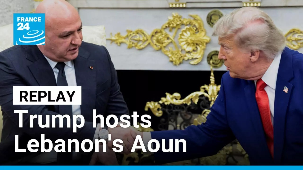 Replay: Lebanon's Joseph Aoun and US's Donald Trump hold press conference • FRANCE 24 English