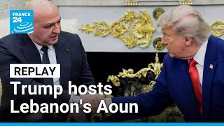 Replay: Lebanon's Joseph Aoun and US's Donald Trump hold press conference • FRANCE 24 English