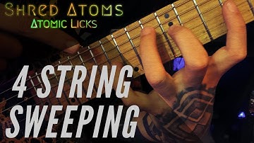 Atomic Licks #3  | 4 String Sweeping