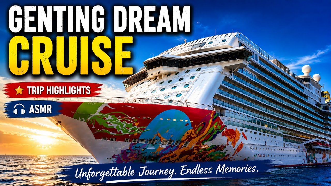 Genting Dream Cruise 🇸🇬 Singapore to Port Klang Malaysia | Cruise Highlights & ASMR