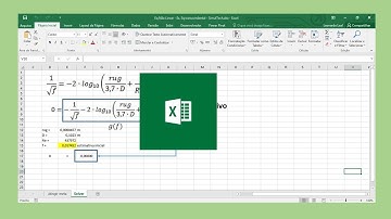 Solução de equação não linear transcendental no Microsoft Excel usando "atingir meta" e o "Solver"